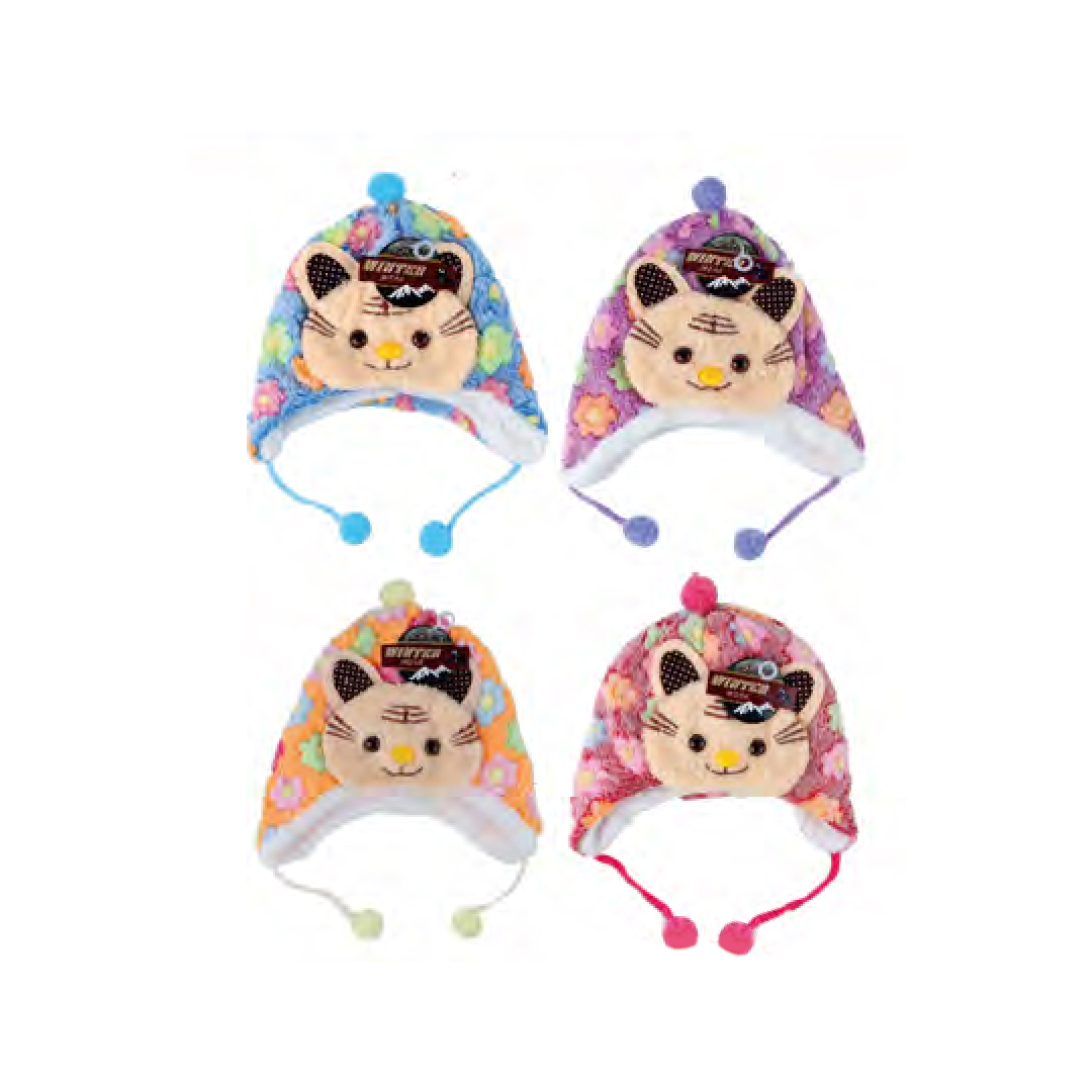 Wholesale Kids Thermal Insulated Multi colored Winter Hat 42095 ...