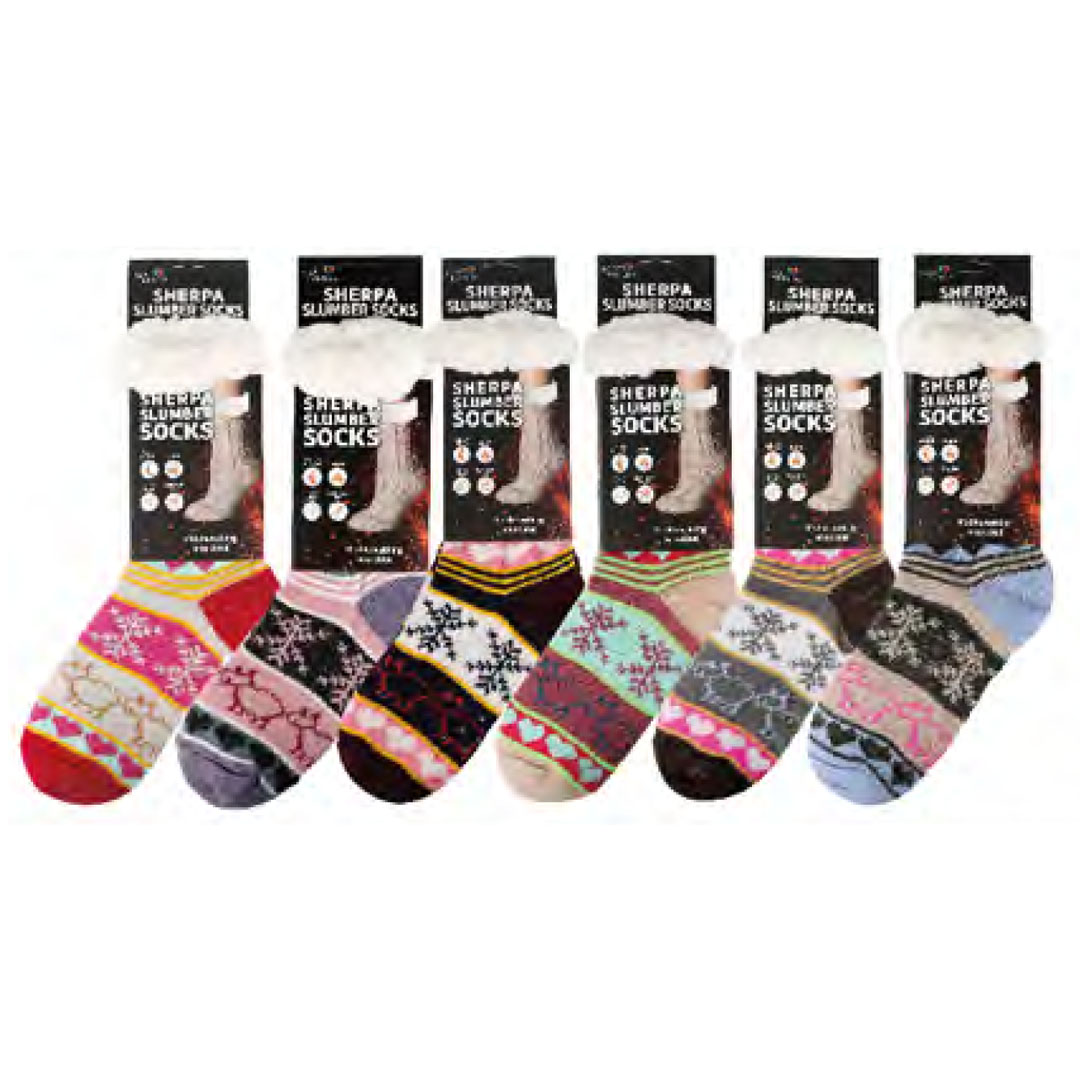 Wholesale Womens Super Deluxe Sherpa Socks (SKU44311)