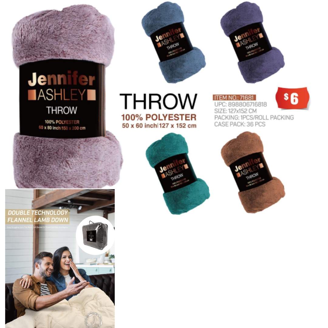 Wholesale FLUFFY THROWS (SKU71681)